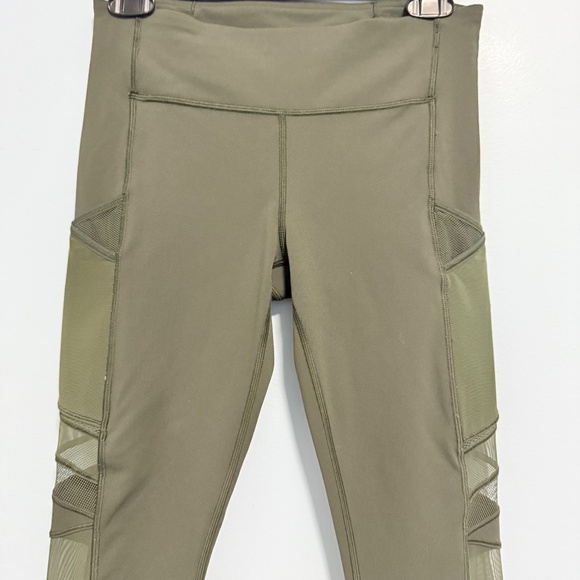 Lululemon Speed Up Tight *Mesh 28" Camo Green Size 6 - Picture 2 of 11